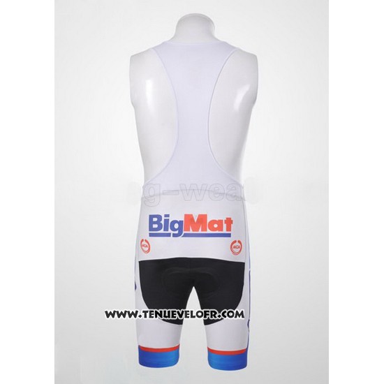 2012 Maillot Ciclismo FDJ Blanc et Azur Manches Courtes et Cuissard